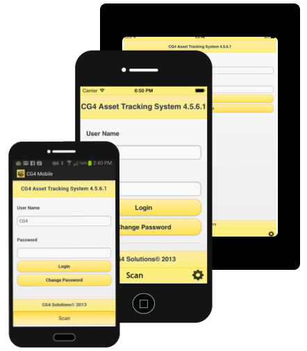 CG4 Asset Tracking allows customers to use smartphones and tablets